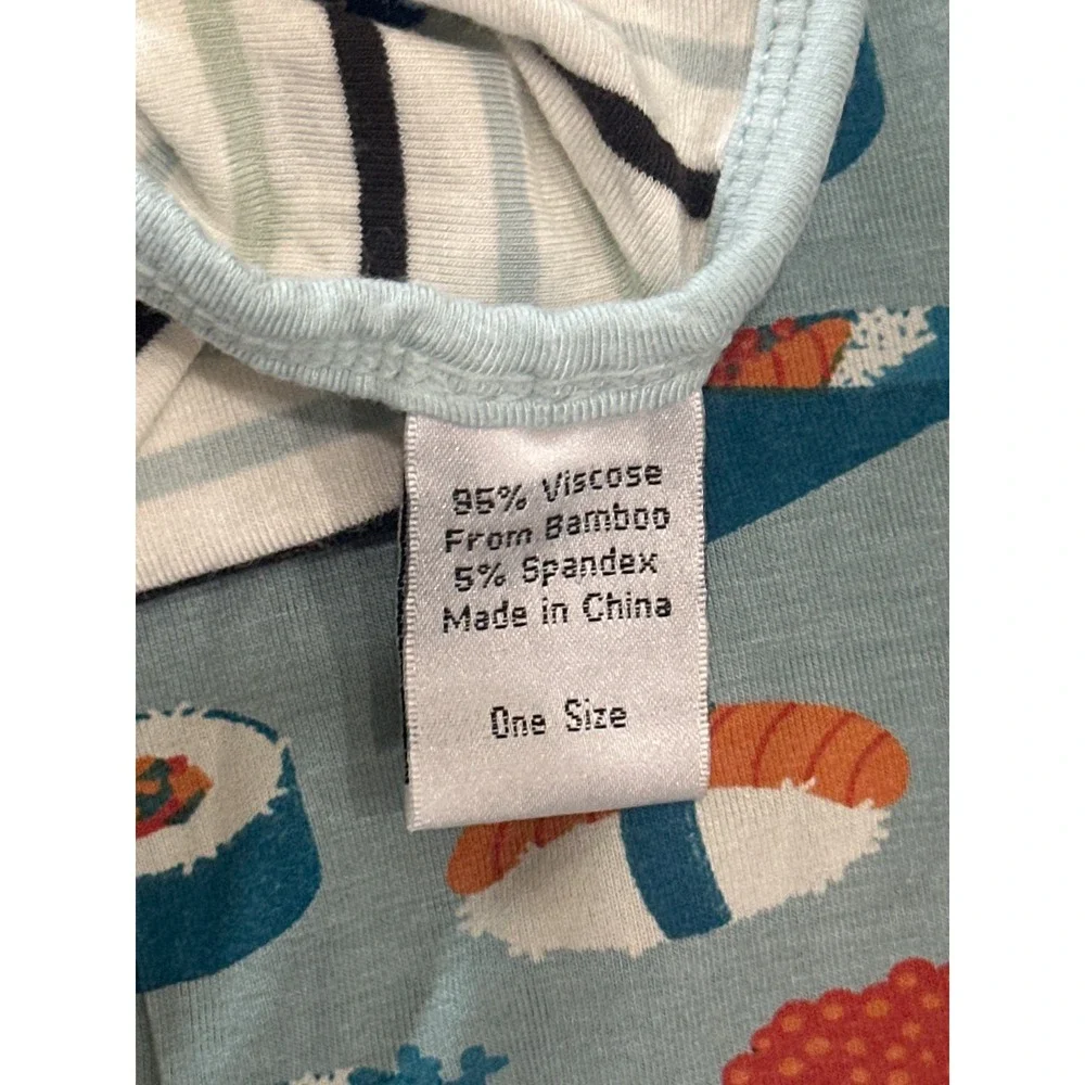 Kickee Pants Swaddle Blankets Bundle Boys Blue Striped Bamboo Stripe Sushi